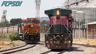 Congestión Ferroviaria en Las Juntas 4 Trenes en 15 Minutos Ferromex Guadalajara [upl. by Leahcimed]