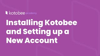 Installing Kotobee and Setting up a New Account  Kotobee Academy [upl. by Muhammad]