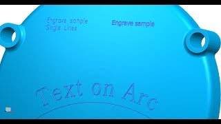 Simple engraving with NX CAM [upl. by Eldridge]