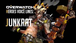 Overwatch  Junkrat All Voice Lines [upl. by Nilreb]