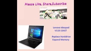 Lenovo Ideapad V11015AST Replace Harddrive Expand Ram [upl. by Winthrop575]