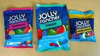 3 Jolly Rancher Varieties Chews Gummies and Hard Candies [upl. by Faucher]