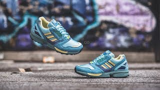 Adidas ZX 8000 OG quotLight Aquaquot Review amp OnFeet [upl. by Nelloc604]