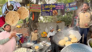 Rajouri Garden Famous Chole Bhature  Arjun ke Special Chole Bhature [upl. by Childs423]