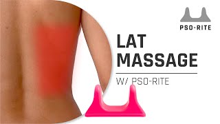 How To Use The Pso Rite On Your LAT I Massage Tool  PSORITE I [upl. by Naic230]