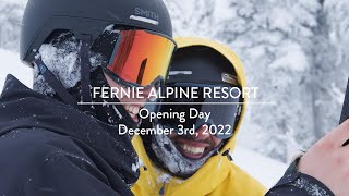 Opening Day at Fernie Alpine Resort 2022 [upl. by Cand]