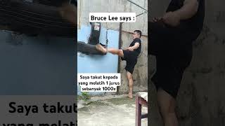 Bruce lee says martialarts mma fighter rap hiphop [upl. by Nodnol772]