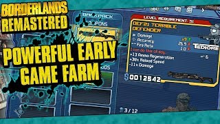 Borderlands Remastered  Powerful Early Game Farms Easy XP High Tier Weapon SDUs Good Gear [upl. by Nerral]