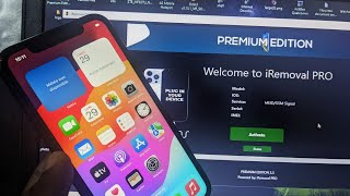 bypass iPhone XRXS1112131414plus with signal  IRemoval PRO  ios 177 [upl. by Ellene]