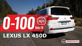 2018 Lexus LX 450d 0100kmh amp engine sound [upl. by Ileyan]