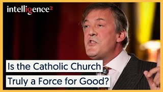 Stephen Fry Passionately Argues the Catholic Church is NOT a Force for Good  Intelligence Squared [upl. by Nabe]