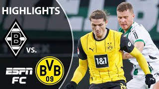 Borussia Monchengladbach vs Borussia Dortmund  Bundesliga Highlights  ESPN FC [upl. by Ztnaj]