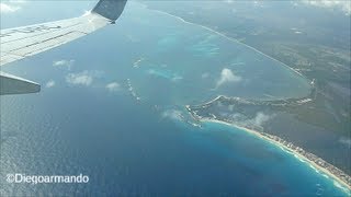 Impresionante aproximación y aterrizaje en Cancun México  Boeing 737800 Aeromexico [upl. by Inaniel]