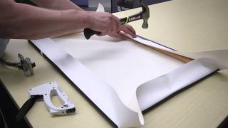 How To Stretch Canvas Over A Frame [upl. by Grounds]