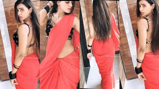 Instagram saree reels video  Stunning model  Curvy girl  Beautiful indian  Model  Tiktok  moj [upl. by Samaj]