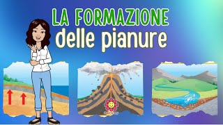 LA PIANURA  parte 2  LA FORMAZIONE DELLE PIANURE  Attività sul quaderno [upl. by Ybbor]