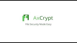 AxCrypt Password Management [upl. by Fruma]