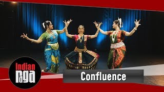 Confluence of 3 Indian classical dance styles  Bharatanatyam Kuchipudi and Odissi [upl. by Ahsea]