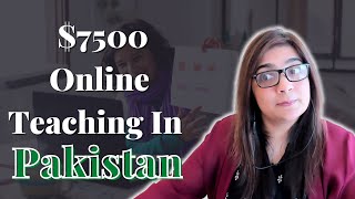 How to Make 7500 With Online Teaching In Pakistan  Nosheen Khan [upl. by Aicilev]