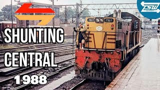 Yard shunting at Sydney Terminal 1988 loose carriage shunt [upl. by Eicnahc]