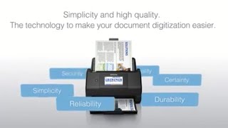 Epson WorkForce ES580W® Scanners  Easy Document Scanning [upl. by Bromley]