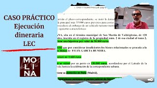 📗 CASO PRÁCTICO Ejecución Dineraria Civil 【Oposiciones Justicia】 [upl. by Neelram]