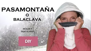 Cómo hacer un PASAMONTAÑA O BALACLAVA con tapabocas MOLDE  Fabiana Marquesini  363 [upl. by Hermie]