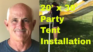 20 x 30 Party Tent setup [upl. by Adas]