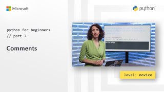 Comments  Python for Beginners 7 of 44 [upl. by Ylecara818]
