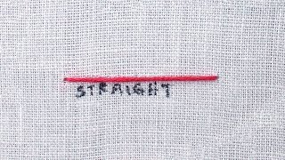 How to do a Straight Stitch [upl. by Anitsirhc]