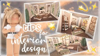 Tips and Tricks for Interior Designs on Bloxburg  Nixilia [upl. by Frederick]