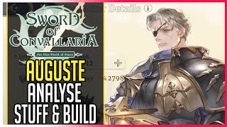 🎮AUGUSTE ANALYSE amp BUILD►Sword of Convallaria Tactical RPG Gameplay [upl. by Luckett]