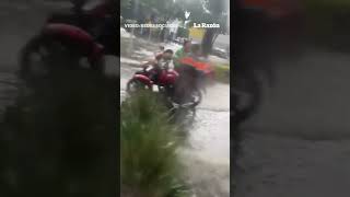 Tlalpan inundado por las lluvias autos quedan varados y bajo el agua [upl. by Buck]