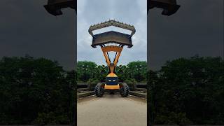 JCB FRONT LOADER MIRROR VIDEO 💥😱💥 jcb tractor jcbvideo [upl. by Brendon]