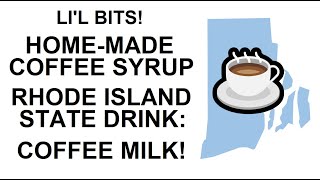 Homemade Coffee Syrup for Coffee Milk  Lil Bits [upl. by Ecnarrot754]