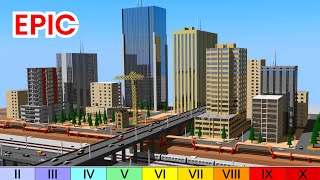 3D CITY Earthquake SIZE Comparison [upl. by Palmer707]