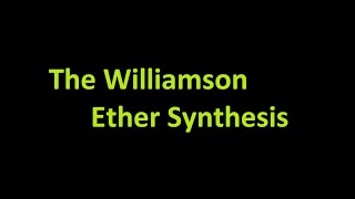 Williamson Ether Synthesis [upl. by Glogau570]