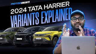 New Tata Harrier Variants Explained  MotorBeam [upl. by Kolnos715]