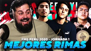 PAPO REACCIONA A LAS MEJORES RIMAS FMS Perú 2020 J1 [upl. by Christye195]