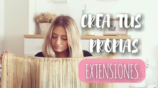 CÓMO HACER TUS PROPIAS EXTENSIONES DE CLIP PASO A PASO [upl. by Sunderland947]