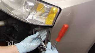 Audi A6 C5 19982004  Front lock carrier service position placement  DIY Repair [upl. by Leagiba92]