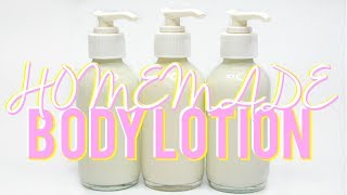 HOMEMADE BODY LOTION How to Body Moisturizer Ι TaraLee [upl. by Haleemak]