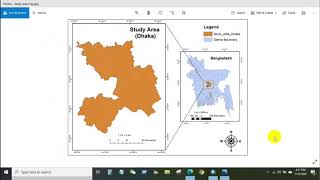 Study Area Mapping  Create Map Layout in ArcGIS [upl. by Nomae743]