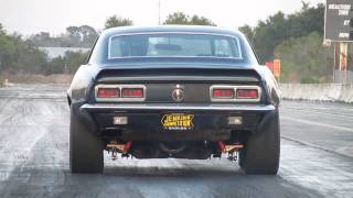 1968 Camaro at Lakeland Dragstrip Florida A little 302 chevy [upl. by Dehsar]