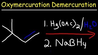 Oxymercuration Demercuration Reaction Mechanism [upl. by Domph]