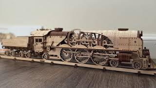 UGEARS VExpress Steam Train assembly Timelapse [upl. by Eecram423]