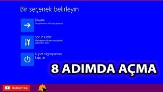 Windows 10 Açılmıyorsa 8 Adımda Açma  Güncelleştirmeden sonra [upl. by Barnebas]