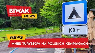 MNIEJ TURYSTÓW NA POLSKICH KEMPINGACH BiwakNews [upl. by Elokin]