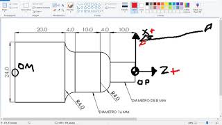 Programación de torno cnc con interpolación circular [upl. by Licha90]