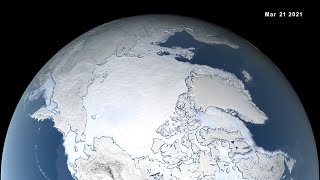 2021 Arctic Sea Ice Maximum Extent Ranks 7thLowest on Record [upl. by Maribelle243]